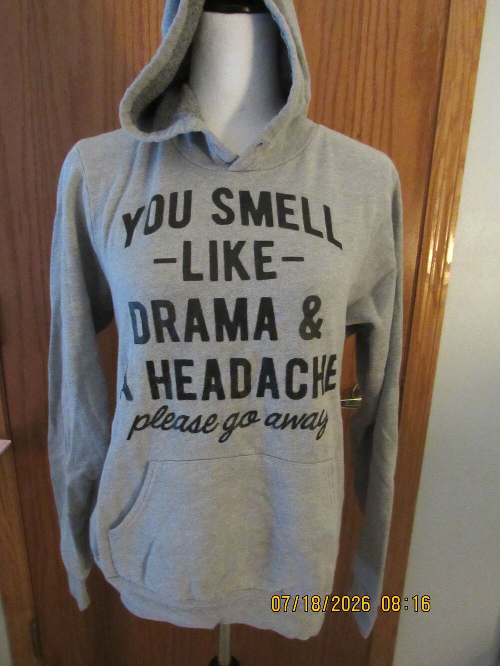 Snarky Hooded Sweatshirt - size small
